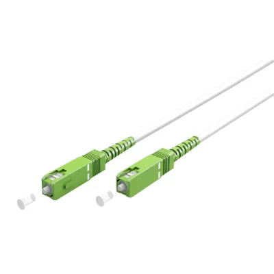 Optiline kaabel single SC/APC-SC/APC, simplex 10m, valge