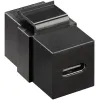 USB-C 3.2 Gen.2 Keystone module black cont