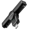 ID card reader USB-C black Axagon