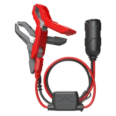Noco GC017 61cm 12V plug with battery clamps