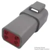 DEUTSCH - TE CONNECTIVITY - DT04-4P - Automotive Connector H