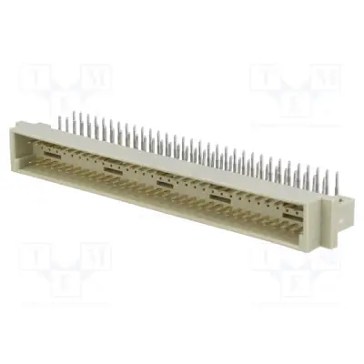 Socket; DIN 41612; type C; male; PIN: 64; a+c; THT; angled 9