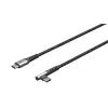 USB-C - USB-C tekstiil kaabel nurk 1m 3A