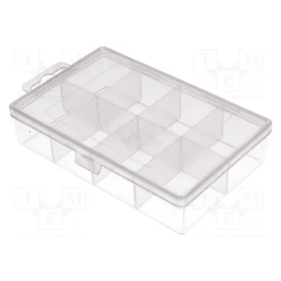 Container: compartment box; 150x88x30mm; transparent
