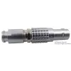 LEMO - FGG.0B.302.CLAD52Z - Circular Connector, 0B Series, Cable Mount Plug, 2 Contacts, Solder Pin, Push-Pull, Brass Body