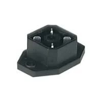 ПРЯМОУГОЛЬНЫЙ СОЕДИНИТЕЛЬ, ВИЛКА, 4 ПОЗ., ПРИПАЯ