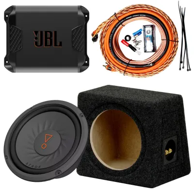 JBL subwoofri komplekt autosse A652+Stage82+wirekit