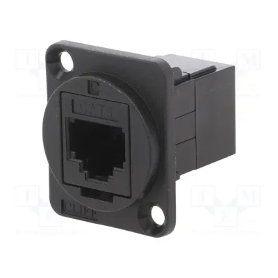 Coupler; FT; Cat: 3; Layout: 6p6c; RJ12 socket,both sides; 1