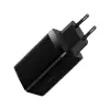 USB indoor charger QC3.0 2*USB-C+USB-A 45/65W black Baseus