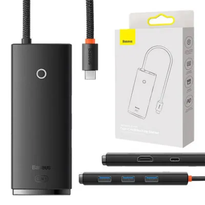 USB-C multiport adapter, USB-C, HDMI 4K, 3xUSB-A 3.0 Baseus