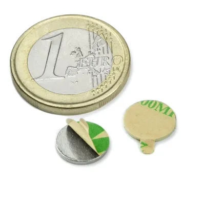 Magnet d=10mm h=1mm liimteibiga NdFeB N35 540g