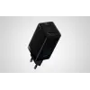 USB indoor charger QC3.0 2*USB-C+USB-A 45/65W black Baseus