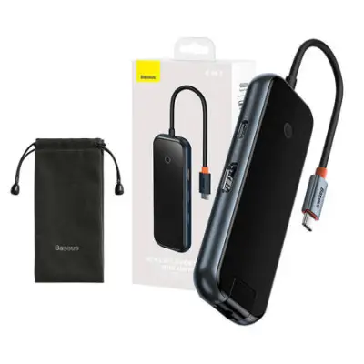 USB-C multiport adapter 6in1 A/C/HDMI/RJ45 Baseus Acme Joy