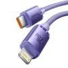 USB-C - Lightning kaabel 1.2m 20W Crystal Shine lilla