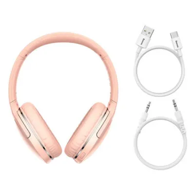 Kõrvaklapid roosad suured Baseus Encok D02 Pro USB-C 40h