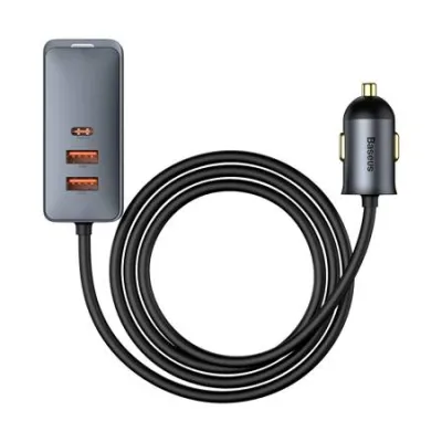 Auto USB laadija 1.5m juhe Share Together 120W A/C hall