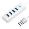 USB 3.0 hub 4 porti 5Gbps valge juhe 15cm