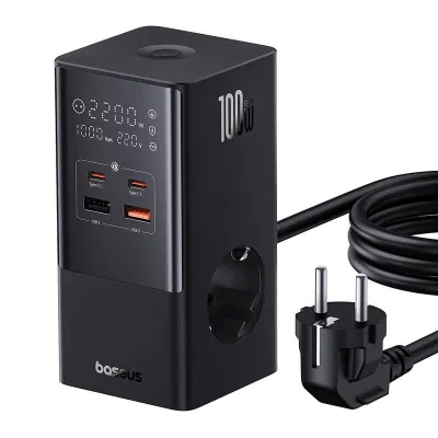 Toite lauatorn 1.5m 2xSchuko 16A 2xUSB-A 2xUSB-C must 100W