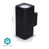 Välivalgusti seina must RGBCCT Smartlife Tuya 8.5W IP44