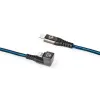 USB-C - Lightning nailon kaabel 2m 3A sinine