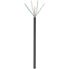 CAT 6 network cable outdoor, U/UTP, black, 100m