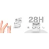 TWS NC white foam earbuds 6/28h JVC