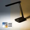Laualamp must 9W 450lm LED CW/NW/WW Qi laadija 10W