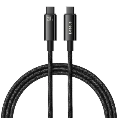 USB-C - USB-C kaabel laadimis 1m 240W 480MBPS Baseus must