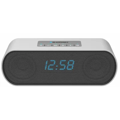 Clock radio blue numbers BT battery 4000 mAh 2x5W Blaupunkt