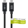 USB-C - USB-C 4.0 kaabel 1.2m 240W 80GBPS Thunderbolt must