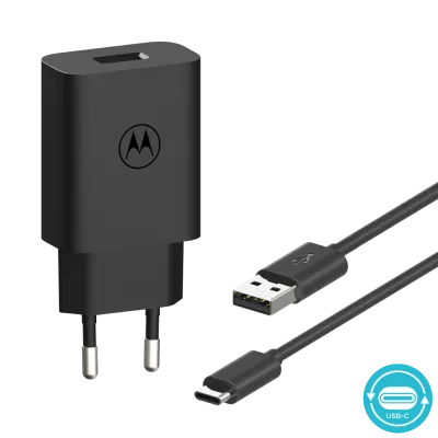 USB laadija USB-A pesad 20W TurboPower20 USB-A - USB-C kaabel 1m must