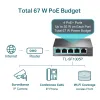 Ethernet 5 ports switch, jagaja 10/100 TP-LINK 4-Port PoE