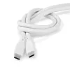 USB-C - USB-C 3 gen2 silikoon kaabel 1m 240W 20GBPS valge