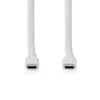 USB-C - USB-C 3 gen2 silikoon kaabel 1m 240W 20GBPS valge
