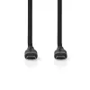 USB-C - USB-C 2.0 silikoon kaabel 1.5m 60W 480MBPS must