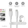 USB-A - USB-C 2.0 silikoon kaabel 1.5m 15W 480MBPS valge