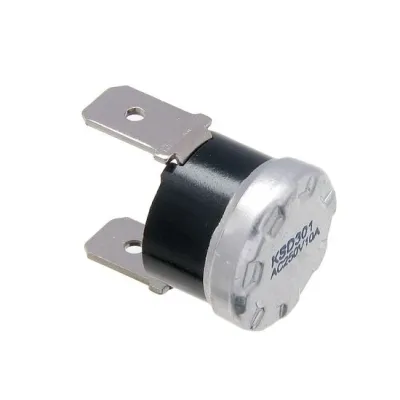 Bimetallic thermostat; 120°C;  250VAC; 10A; vertical connectors; NC; KSD301A-120h