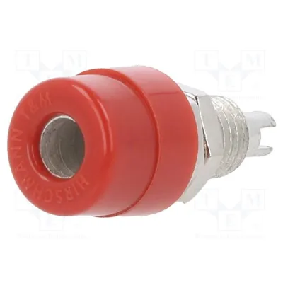 Banaani pesa 4mm 60V 32A punane Hirschmann 930176101