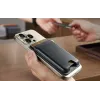Кармашек для карт с магнитом для телефона черный iPhone 12 и новее