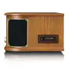 Vinüülimängija puidust retro AM/FM raadio BT CD kassett USB