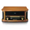 Vinüülimängija puidust retro AM/FM raadio BT CD kassett USB