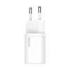 USB charger USB-C port 20W Baseus white