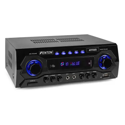 Audio Amplifier SkyTronic 2*250W FM/SD/USB Black AV460