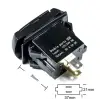 FOUR Connect 4-600157 waterproof USB charger with voltage display