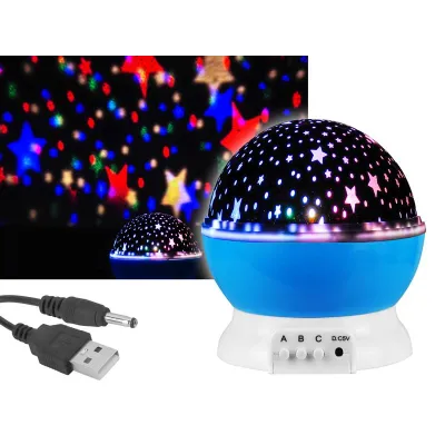 LED проектор для детской комнаты, цветное звездное небо