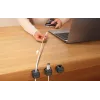 Cable organizer with magnet 7.5mm 6pcs white