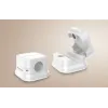 Cable organizer with magnet 7.5mm 6pcs white