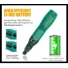 Мини-дрель +9 насадок с аккумулятором USB MicroB 5000/10000/15000 об/мин