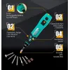 Мини-дрель +9 насадок с аккумулятором USB MicroB 5000/10000/15000 об/мин