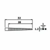 Tangid 160mm Piergiacomi 32mm hambuline lapik ots 1.2mm